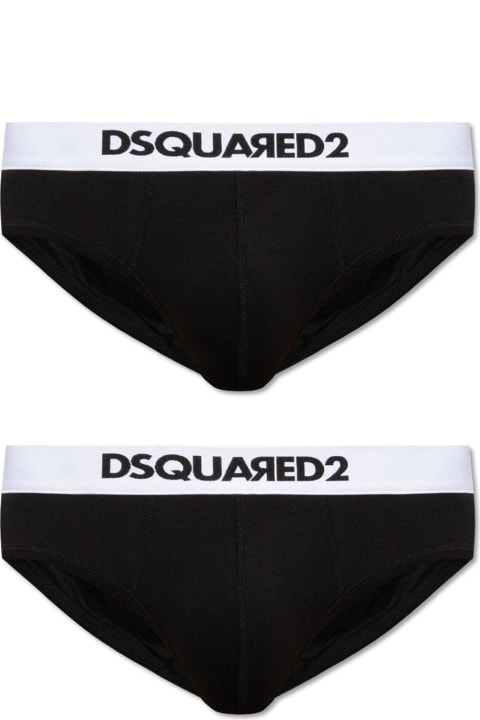 Dsquared2 for Men Dsquared2 2 Pack Logo Waistband Briefs