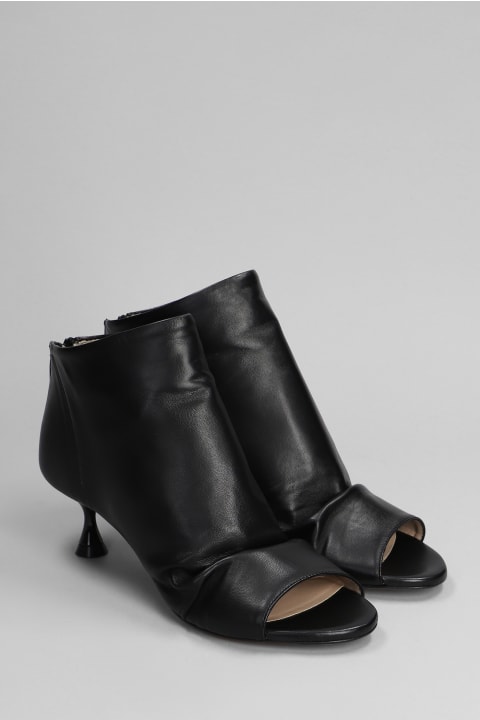 Fashion for Women Marc Ellis High Heels Ankle Boots In Black Leather