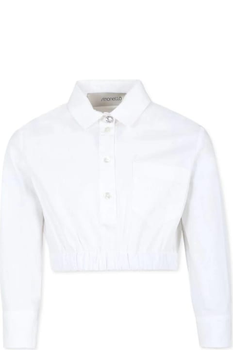 Simonetta ملابس علوية لـ بنات Simonetta Shirt Crop