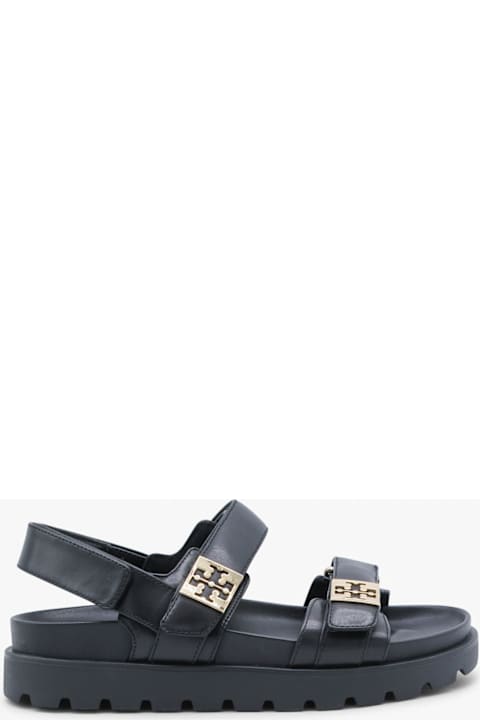 Tory Burch Black Leather Flats