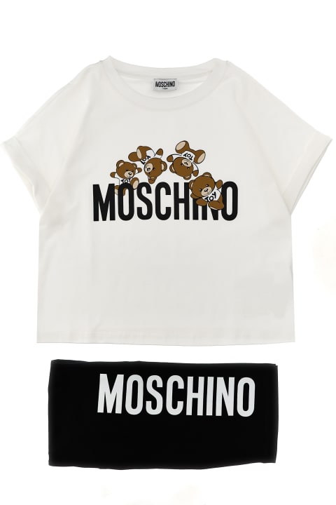 Moschino Dresses for Girls Moschino Logo Print T-shirt + Leggings Set