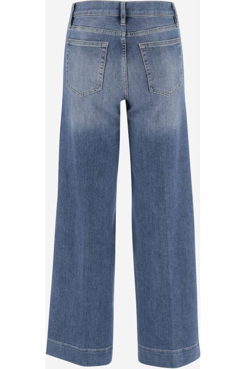 Frame Jeans for Women Frame Patch Pocket Slim Palazzo Jeans In Stretch Denim