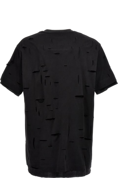 Givenchy Men Givenchy Destroyed Effect T-shirt