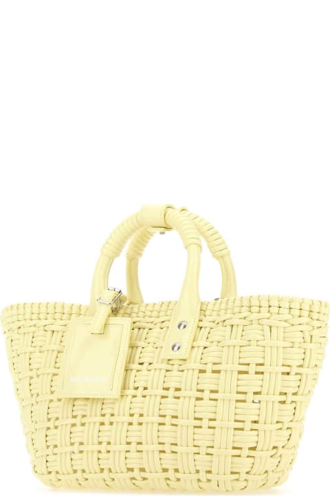 Balenciaga for Women Balenciaga Pastel Yellow Synthetic Leather Bistro Xs Handbag