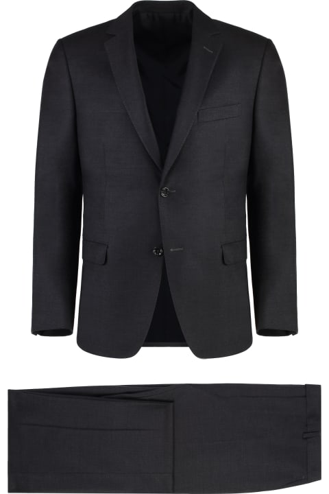 الملابس لـ القسم الرجالي Z Zegna Wool Two-pieces Suit