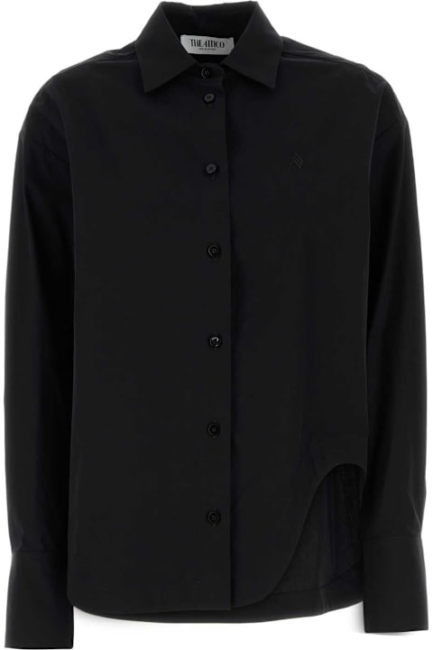 ملابس علوية لـ السيدات The Attico Black Poplin Shirt