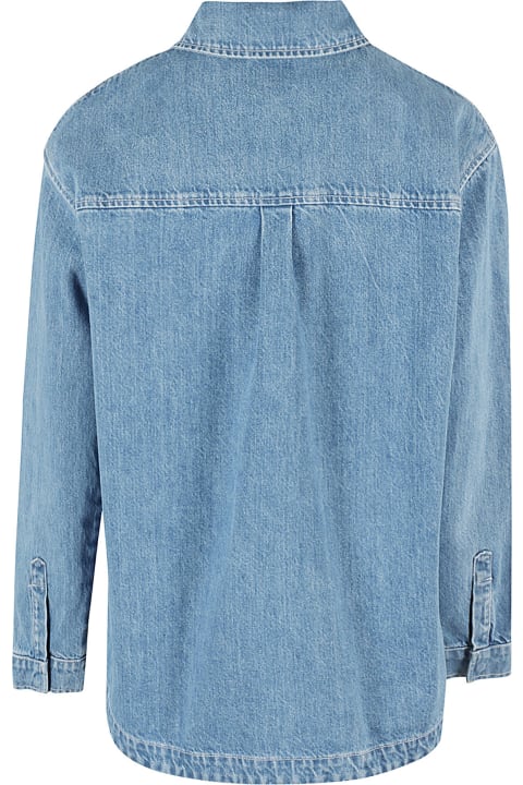 Fendi Coats & Jackets for Girls Fendi Giacca Washed Denim
