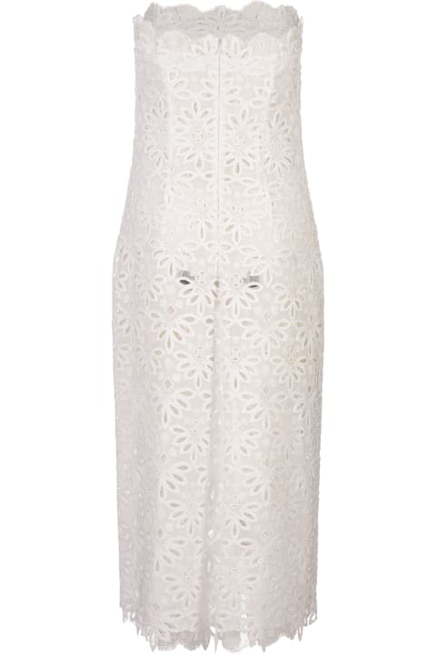 Fashion for Women Ermanno Scervino Sangallo Lace Bustier Dress In White