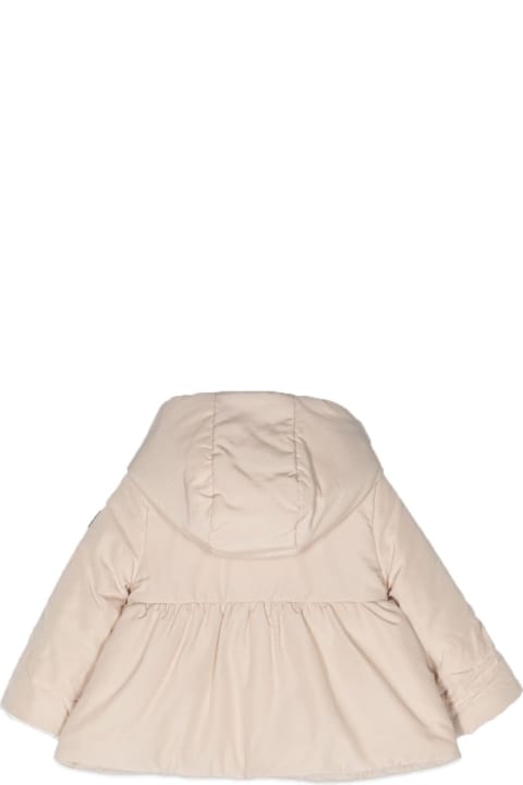 Topwear for Baby Girls Il Gufo Flared Down Jacket With Hood