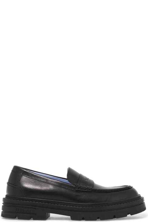 Homeware Versace Smooth Leather Adriano Loafers In