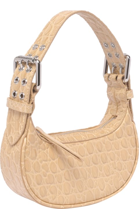 Homeware BY FAR Mini Soho Croco Shoulder Bag