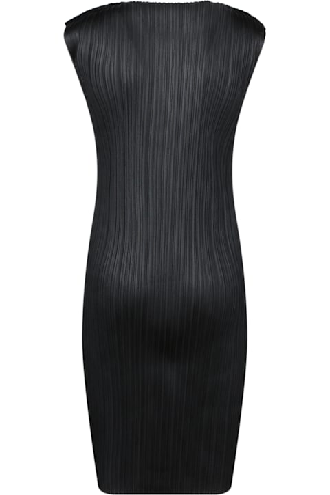 Issey Miyake for Women Issey Miyake Basic Mini Pleats Black Dress