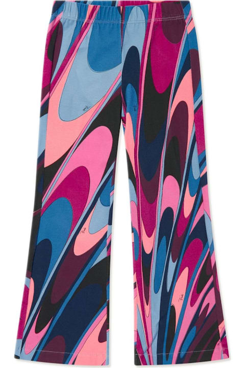 Pucci for Kids Pucci Pantaloni Gamba Ampia