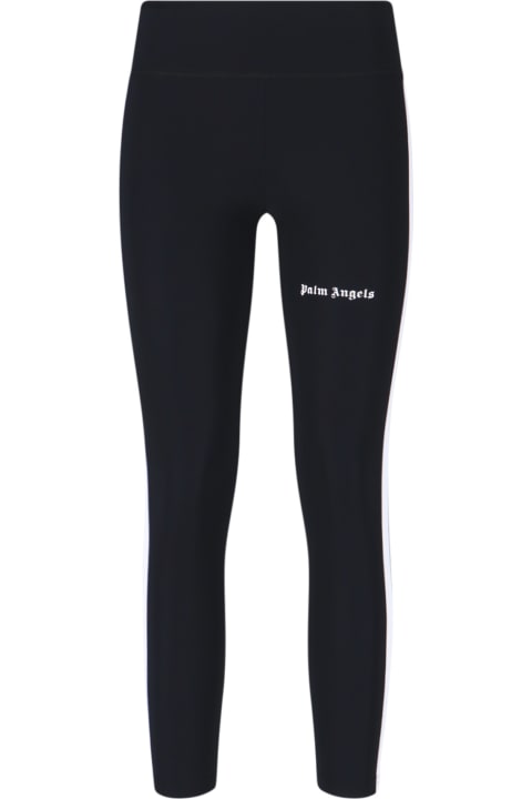 Pants & Shorts for Women Palm Angels Leggings With Contrast Logo And Side Bands