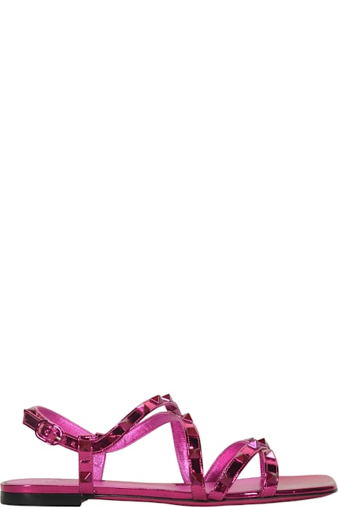 Valentino Garavani Summer Fuchsia Sandals, Elegance And Comfort.
