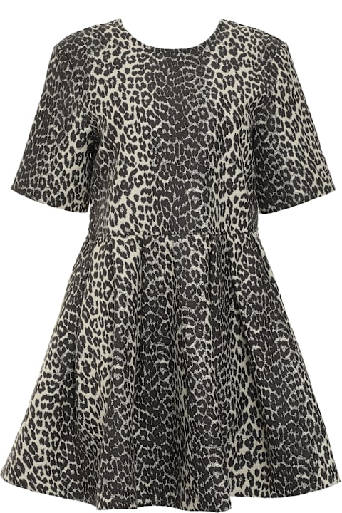 Ganni for Kids Ganni Leopard Mini Dress