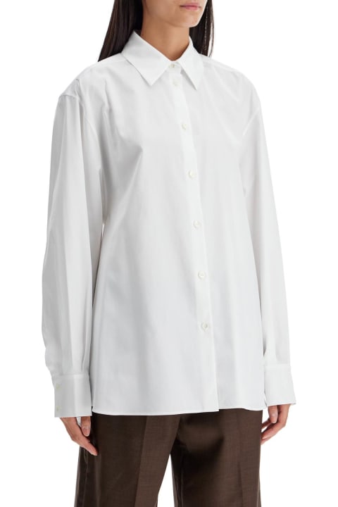 Magda Butrym Topwear for Women Magda Butrym White Poplin Oversize Shirt