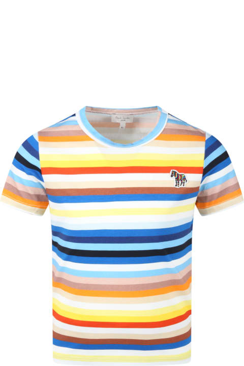 Multicolor T-shirt For Boy With Zebra