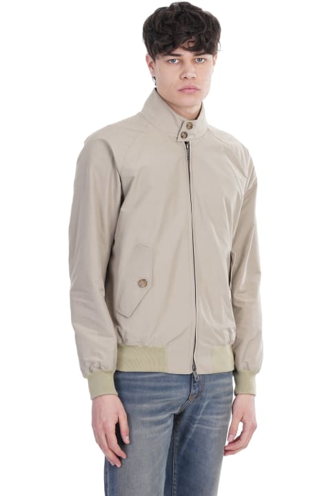 Casual Jacket In Beige Polyester