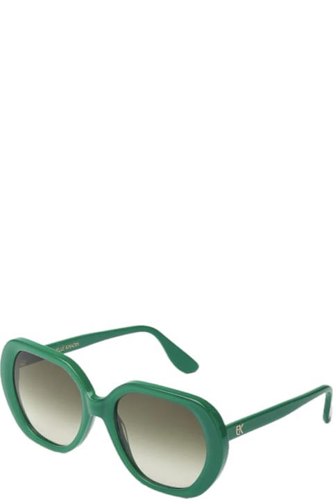 Emmanuelle Khanh for Kids Emmanuelle Khanh Emmanuel Kahn Orphee Orphee 565 Glossy Prairie Verde Sunglasses