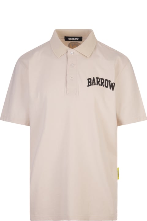 Barrow Clothing for Women Barrow Dove Polo Shirt With Logo And Smile