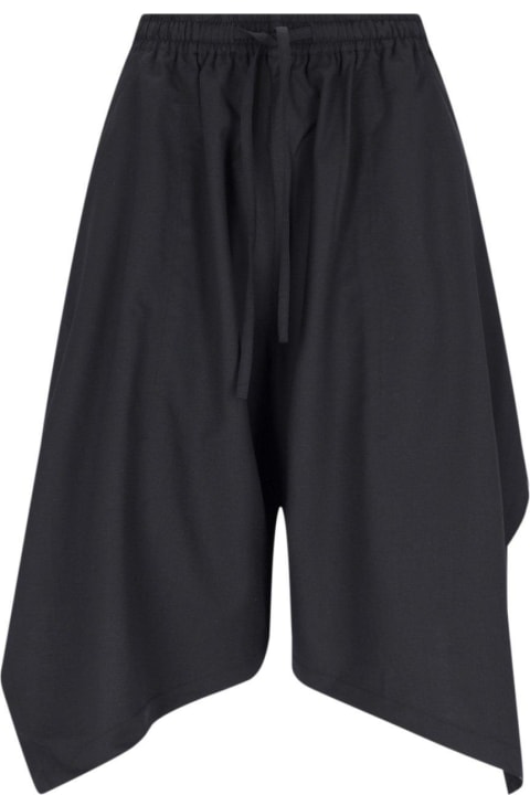 ウィメンズ Y-3のパンツ＆ショーツ Y-3 Stripe Detailed Layered Effect Shorts
