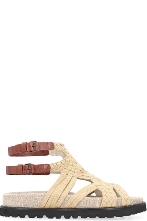 Homeware Alberta Ferretti Low Sandals In Woven Material