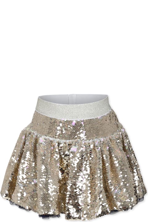 أدوات منزلية Billieblush Gold Skirt For Girl With Sequins