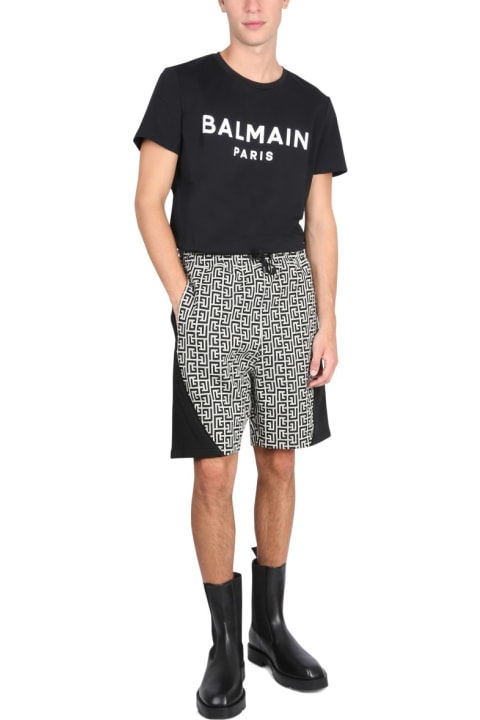Balmain Clothing for Men Balmain Monogram Bermuda Shorts