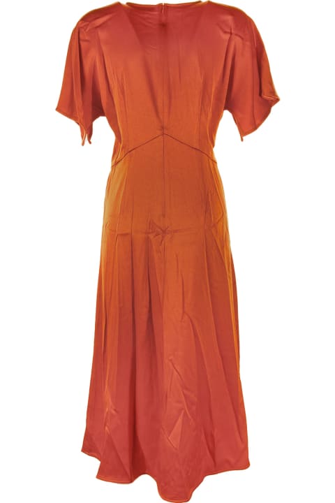 Michael Kors for Women Michael Kors Michael Short-sleeved Zipped Midi Dress