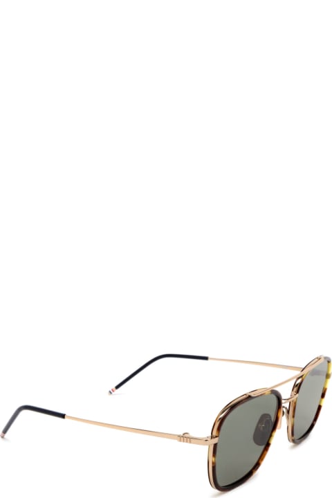 Thom Browne Eyewear for Women Thom Browne Ues800a Med Brown Sunglasses