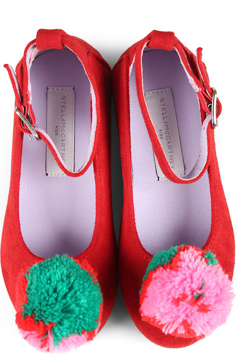 Shoes for Girls Stella McCartney Kids Red Ballet Flats For Girl