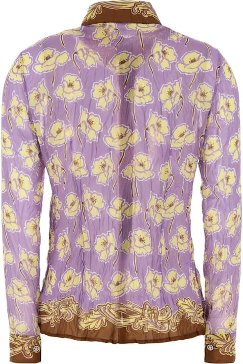 Versace Topwear for Women Versace Printed Crepe Shirt
