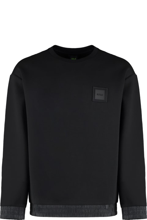 Clothing for Men Hugo Boss Cotton Blend Crew-neck Sweatshirt