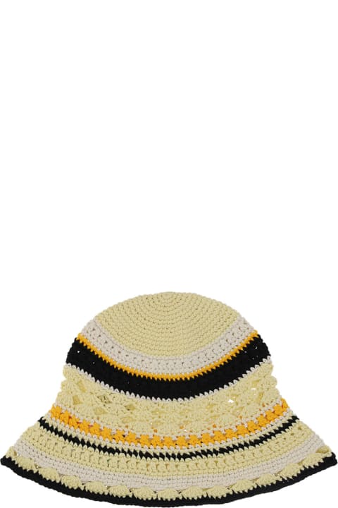 Hats for Women Ganni Crochet Bucket Hat