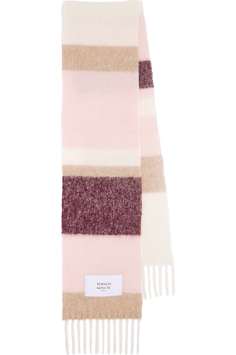 Maison Kitsuné Scarves for Men Maison Kitsuné Alpaca Stripes Scarf