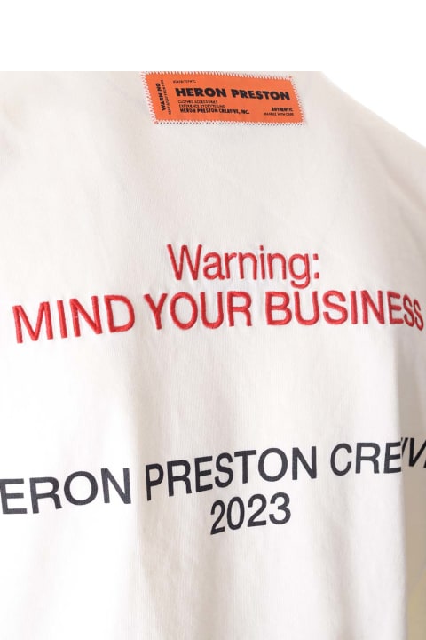 【関税込み】Heron Preston ブラック H.P.C. Security Tシャツ Heron Preston Security logo-print Cotton T-shirt | Black
