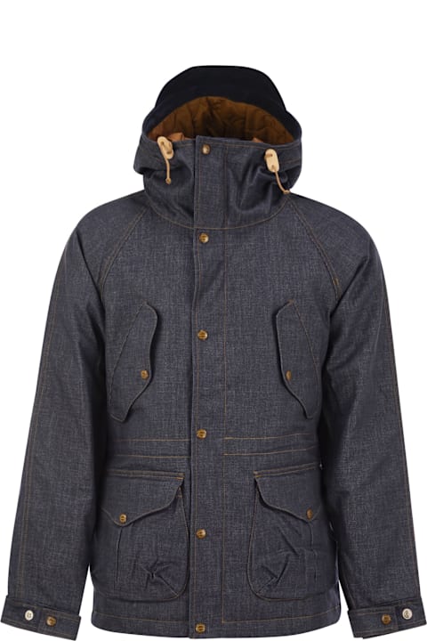 Manifattura Ceccarelli Coats & Jackets for Men Manifattura Ceccarelli New Fisherman Denim - Hooded Parka In Denim Fabric