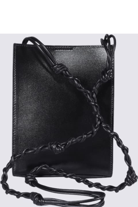 Fashion for Women Jil Sander Black Leather Tangle Crossbody Bag