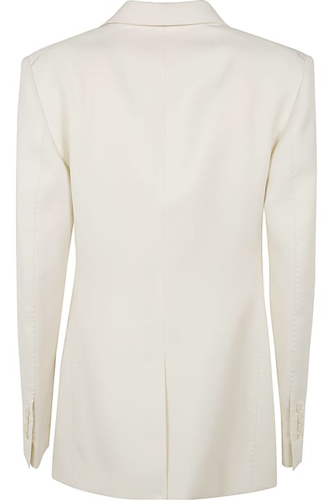 Tom Ford Topwear for Women Tom Ford Wool And Silk Blend Twill Double Breasted Jacket