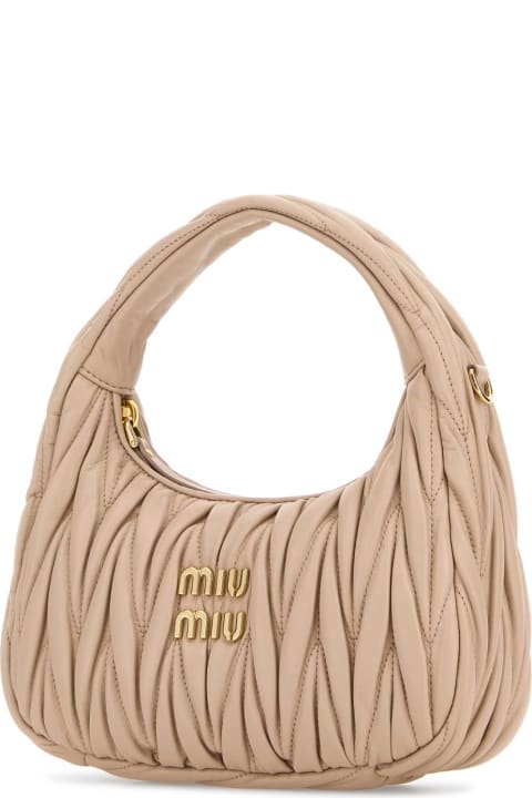 Bags for Women Miu Miu Powder Pink Nappa Leather Handbag