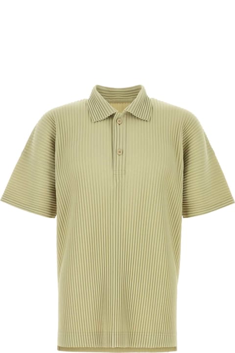 Homme Plissé Issey Miyake for Men Homme Plissé Issey Miyake Pistachio Green Polyester Polo Shirt