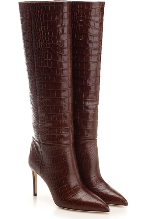 ウィメンズ ブーツ Paris Texas Embossed Leather Boots