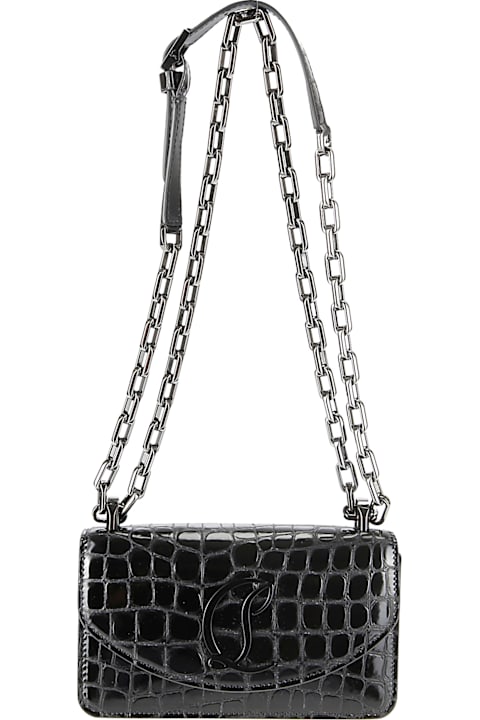 Christian Louboutin حقائب الكتف لـ السيدات Christian Louboutin Loubi54 Chain Crossbody Small