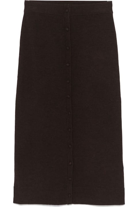 インテリア Victoria Beckham Victoria Beckham Midi Skirt With Button