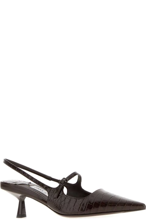 Jimmy Choo for Kids Jimmy Choo Chocolate Leather Didi 45 Pumps