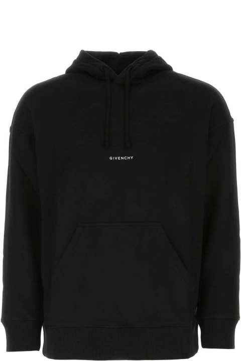 Givenchy Sale for Men Givenchy Logo Printed Drawstring Hoodie
