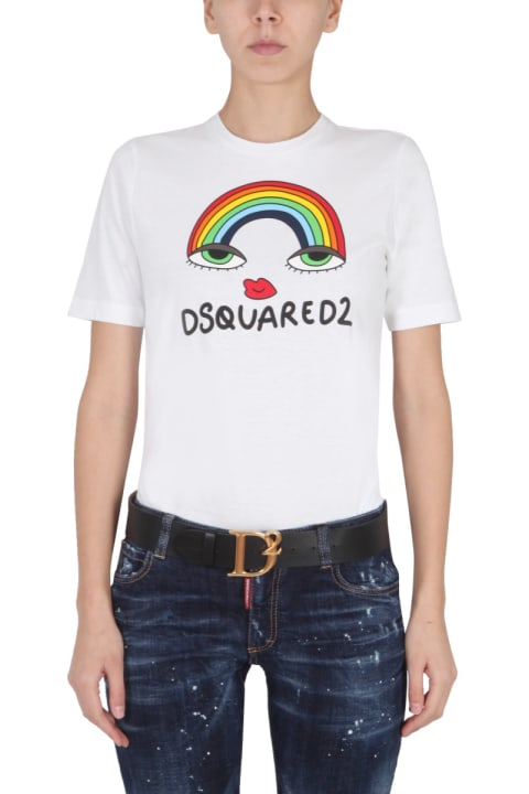 Fashion for Women Dsquared2 T-shirt "rainbow Renny"