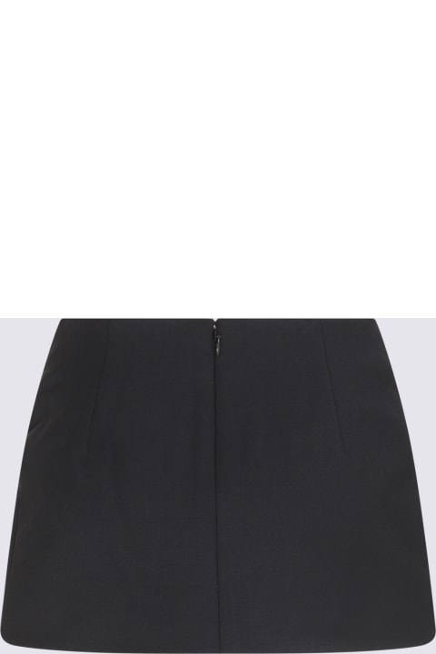 AREA Skirts for Women AREA Black Wool Skirt