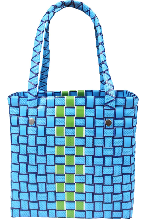 Marni for Kids Marni Light Blue Bag For Girl With Logo